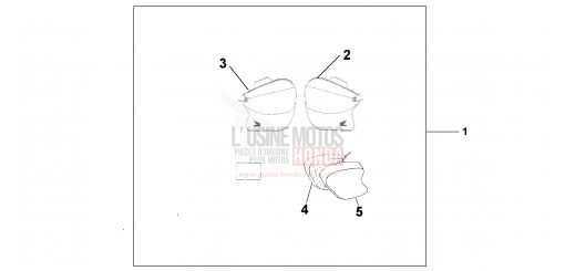 PAIRE BAGAGES SOUPLE TOURING CBR600F1 de 2001